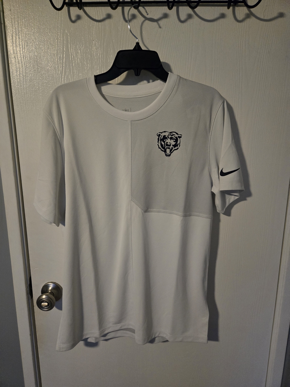 Nike Chicago Bears Sideline UV Dri-Fit Coach Shirt - White